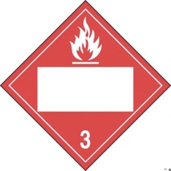 Accuform BLANK DOT PLACARD HAZARD CLASS 3 MPL4DG3ACT100 MPL4DG3ACT100 - main